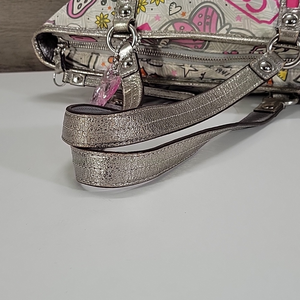 Coach Poppy Y2K Bandana Butterfly Tote Bag F15712 - Picture 6 of 16